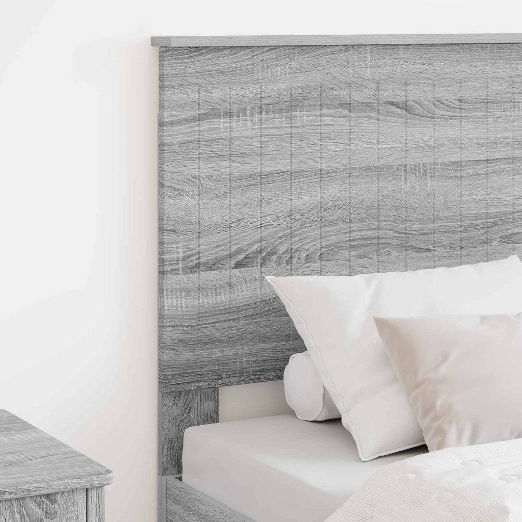 vidaXL Zagłówek Szary Sonoma 75 cm Materiał drewnopochodny