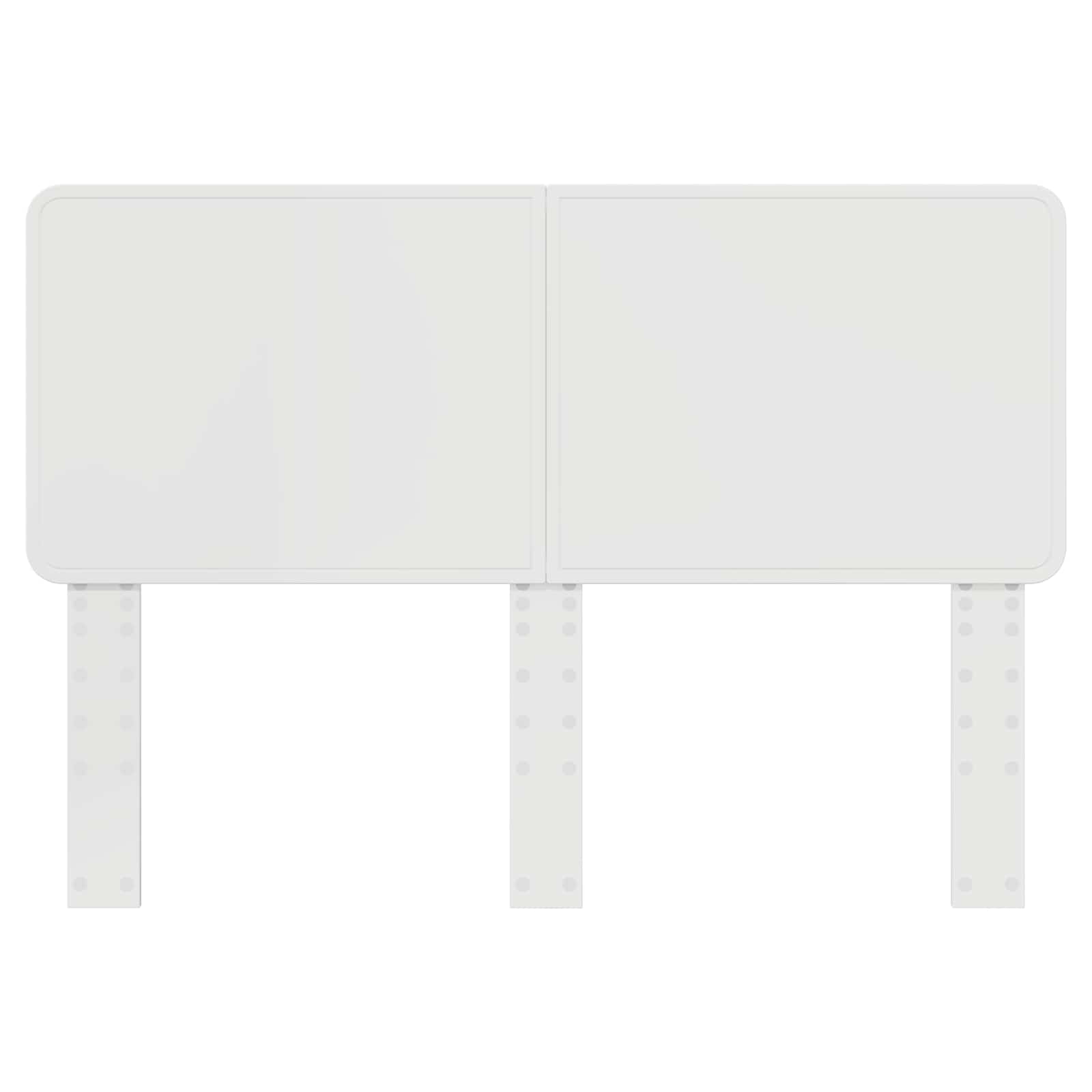 vidaXL Zagłówek Błyszcząca biel Materiał drewnopochodny
