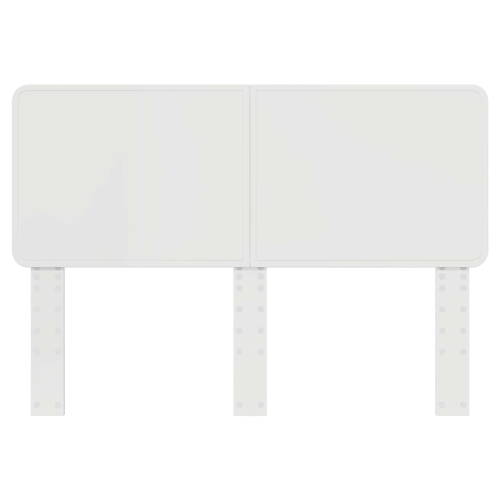 vidaXL Zagłówek Błyszcząca biel Materiał drewnopochodny