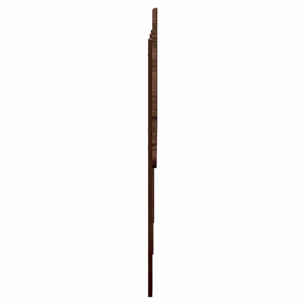 vidaXL Zagłówek Brązowy dąb Materiał drewnopochodny