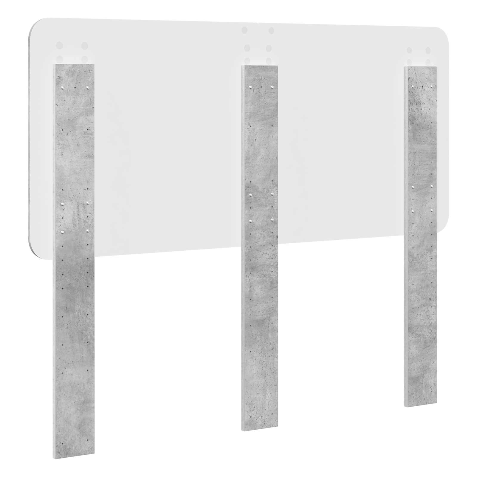 vidaXL Zagłówek Betonowy szary Materiał drewnopochodny