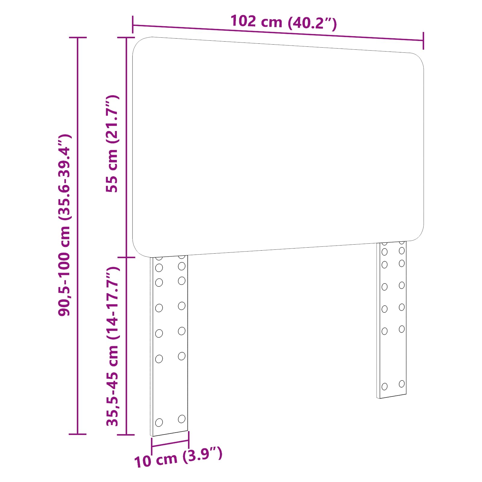 vidaXL Zagłówek Stare drewno Materiał drewnopochodny