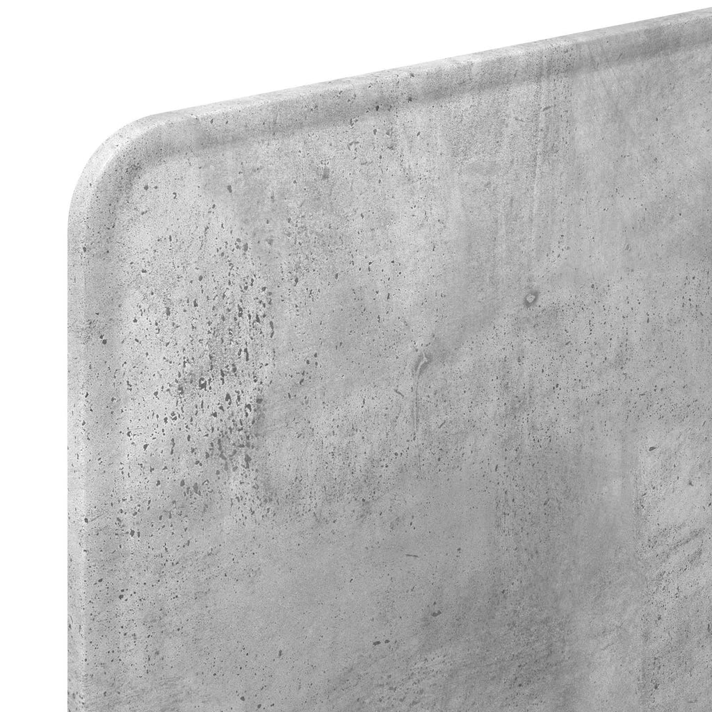 vidaXL Zagłówek Betonowy szary Materiał drewnopochodny