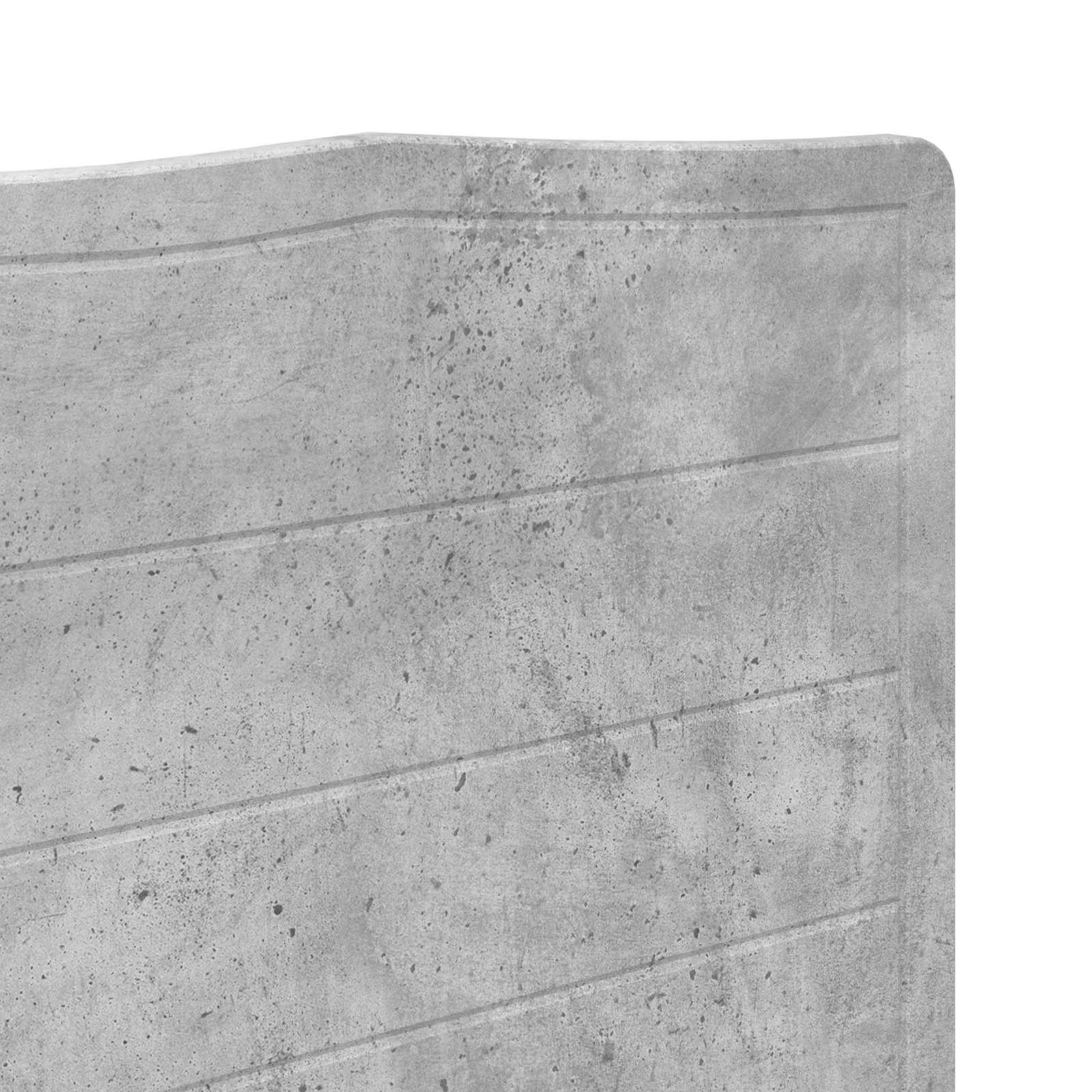 vidaXL Zagłówek Betonowy szary Materiał drewnopochodny