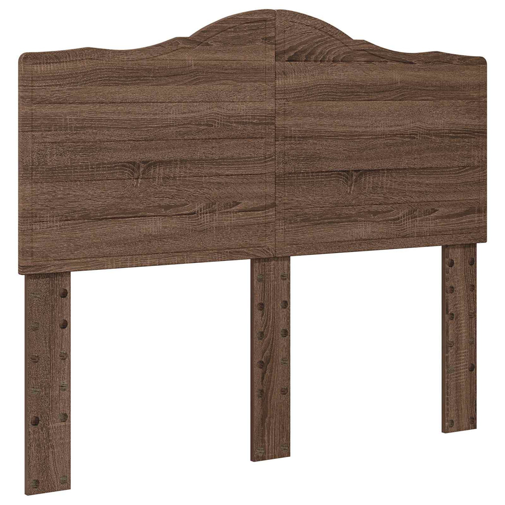 vidaXL Zagłówek Brązowy dąb Materiał drewnopochodny