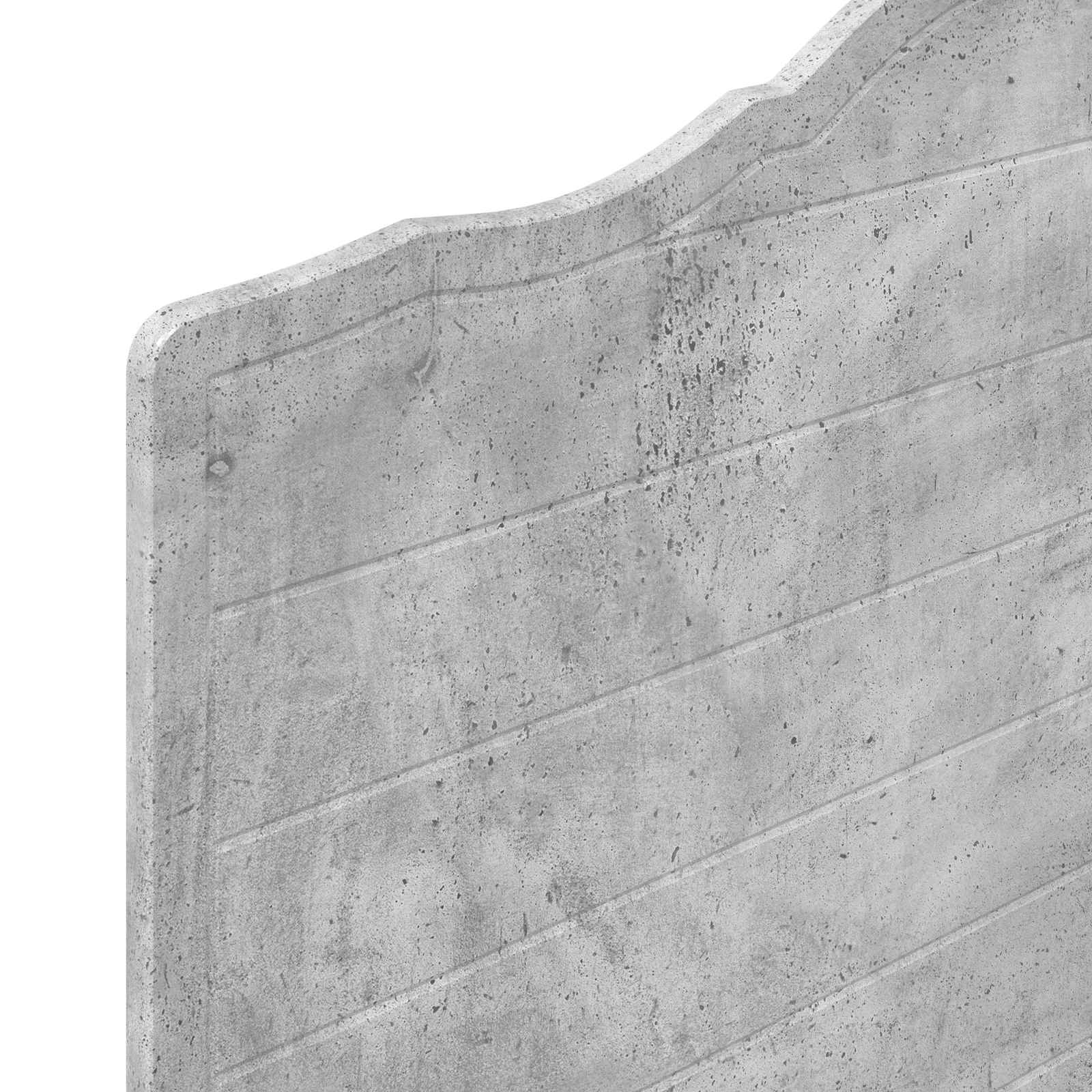 vidaXL Zagłówek Betonowy szary Materiał drewnopochodny