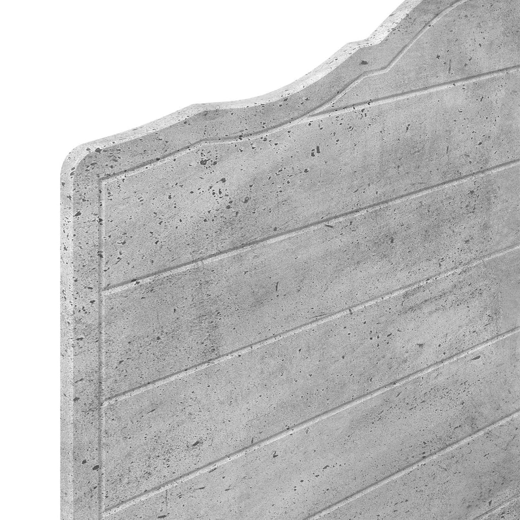 vidaXL Zagłówek Betonowy szary Drewno inżynieryjne