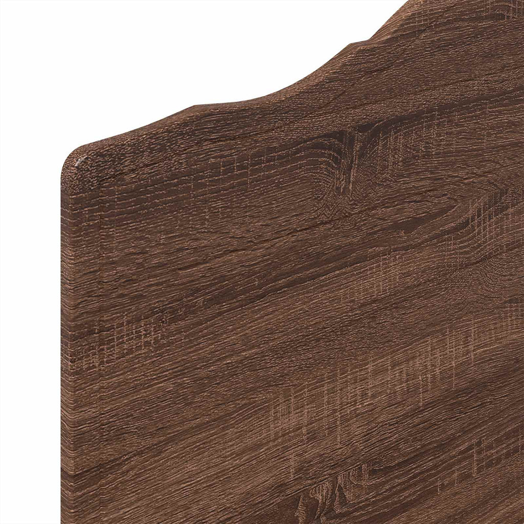 vidaXL Zagłówek Brązowy dąb Materiał drewnopochodny