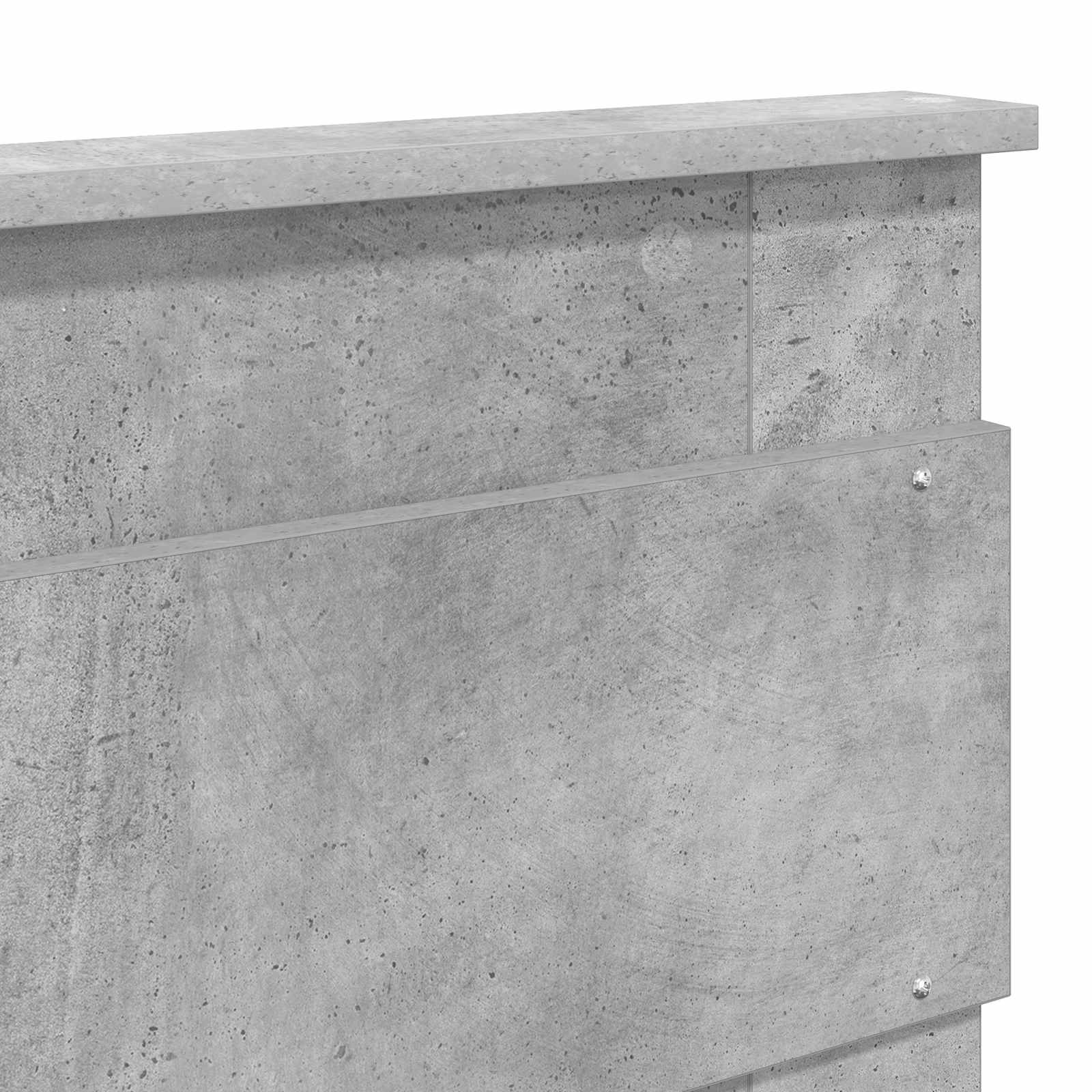 vidaXL Zagłówek Betonowy szary Materiał drewnopochodny