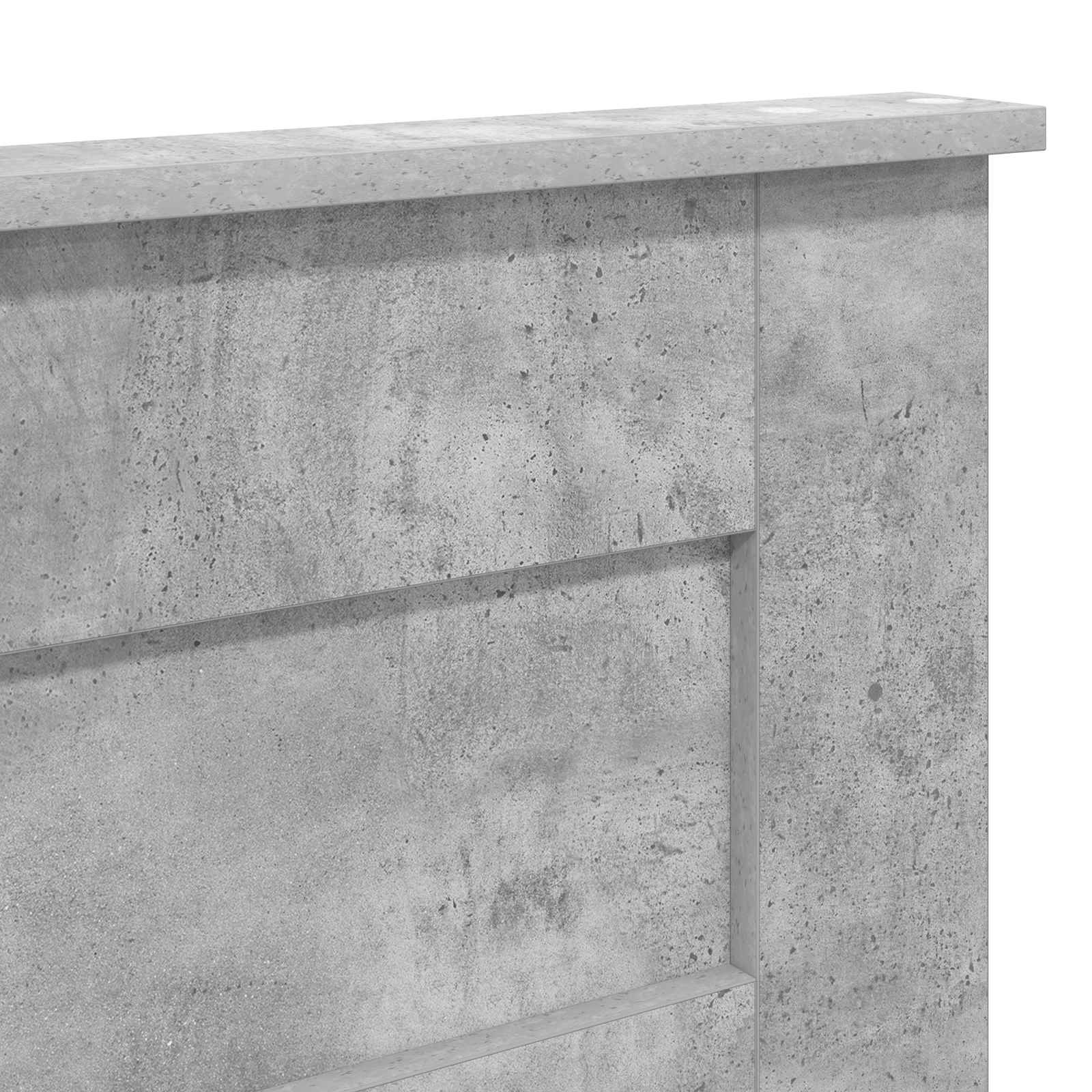 vidaXL Zagłówek Betonowy szary Materiał drewnopochodny