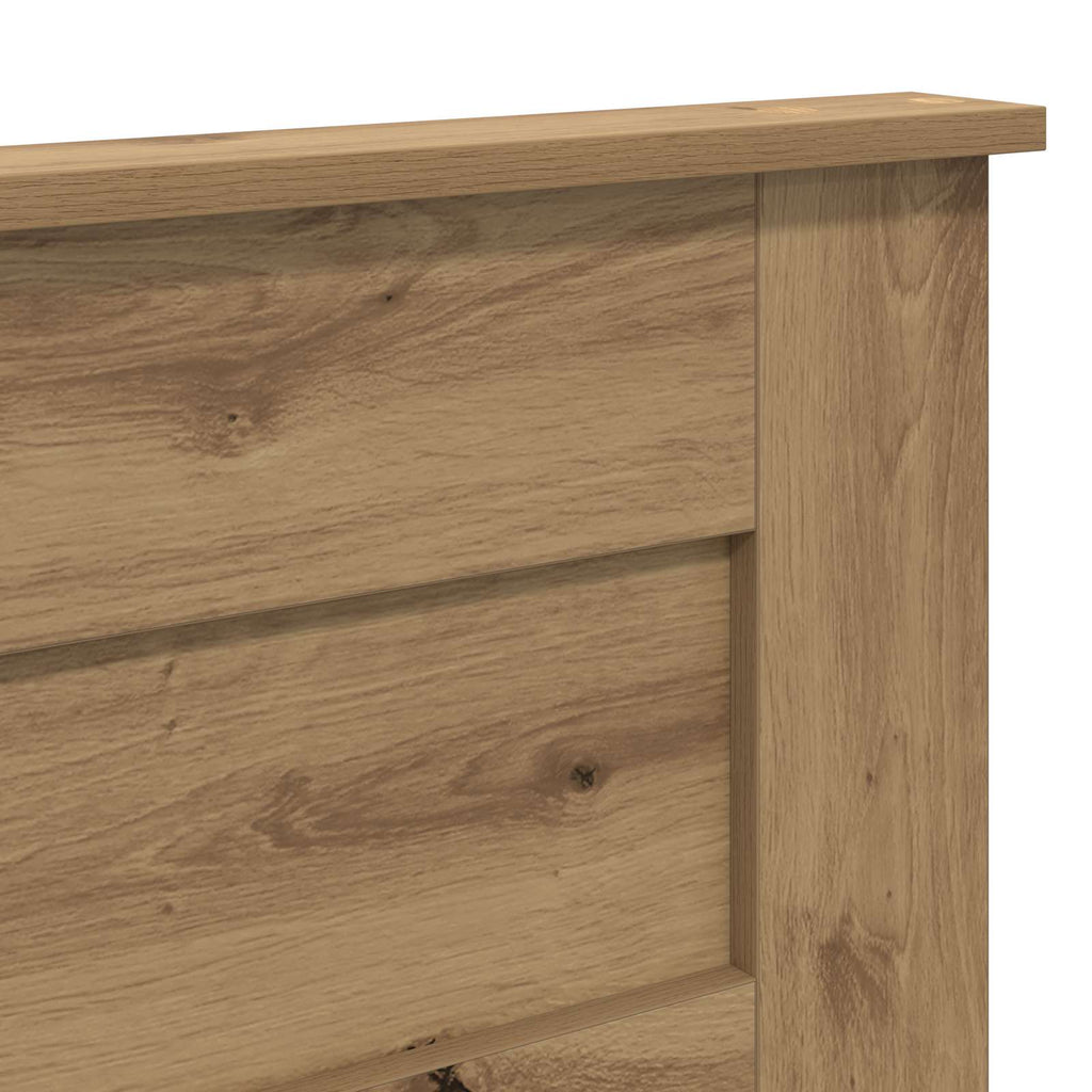 vidaXL Zagłówek Dąb rzemieślniczy Materiał drewnopochodny