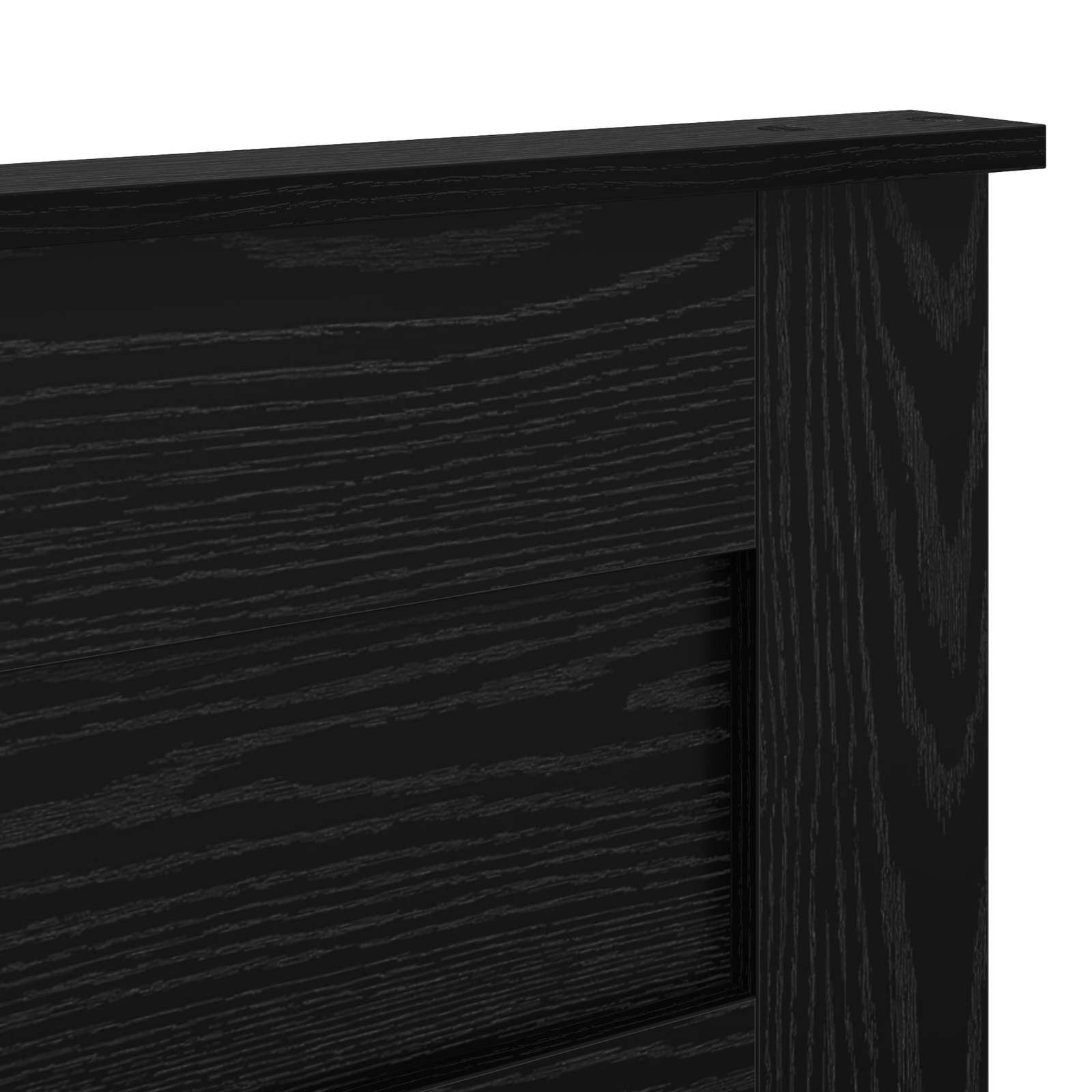 vidaXL Zagłówek Czarny Dąb Materiał drewnopochodny