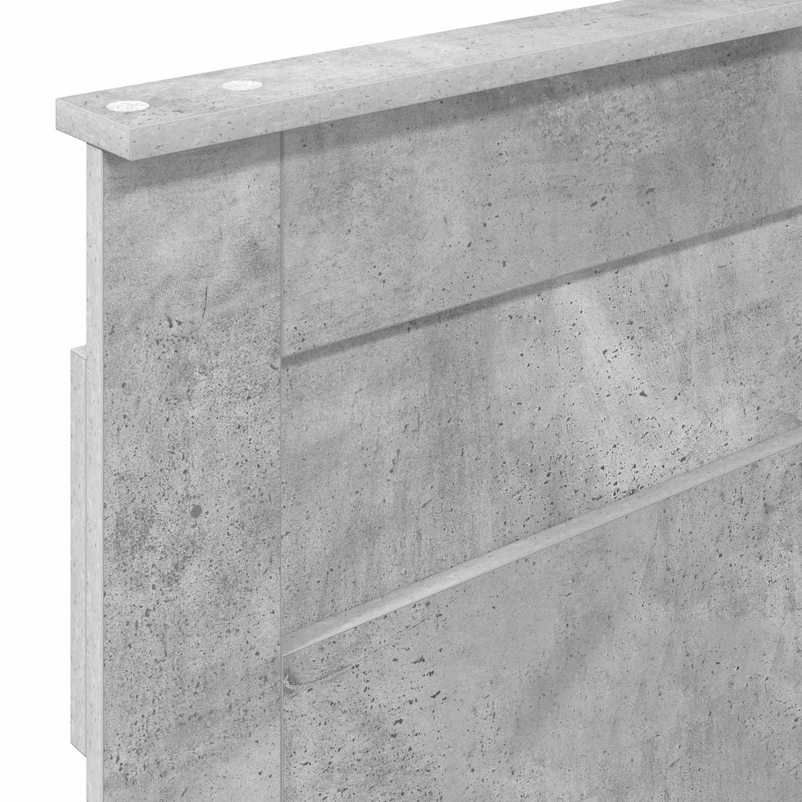 vidaXL Zagłówek Betonowy szary Materiał drewnopochodny