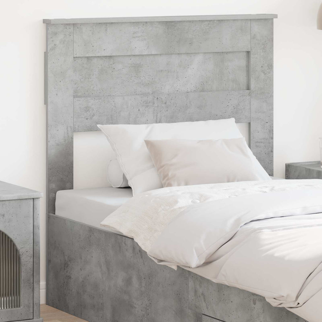 vidaXL Zagłówek Betonowy szary Materiał drewnopochodny