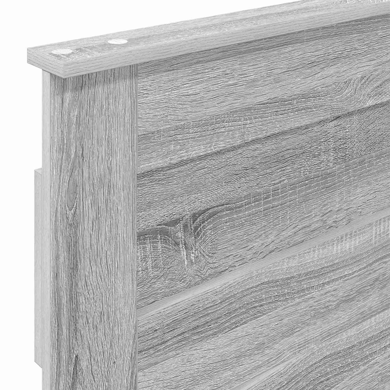 vidaXL Zagłówek Szary Sonoma Materiał drewnopochodny