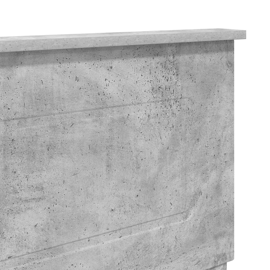 vidaXL Zagłówek Betonowy szary Materiał drewnopochodny