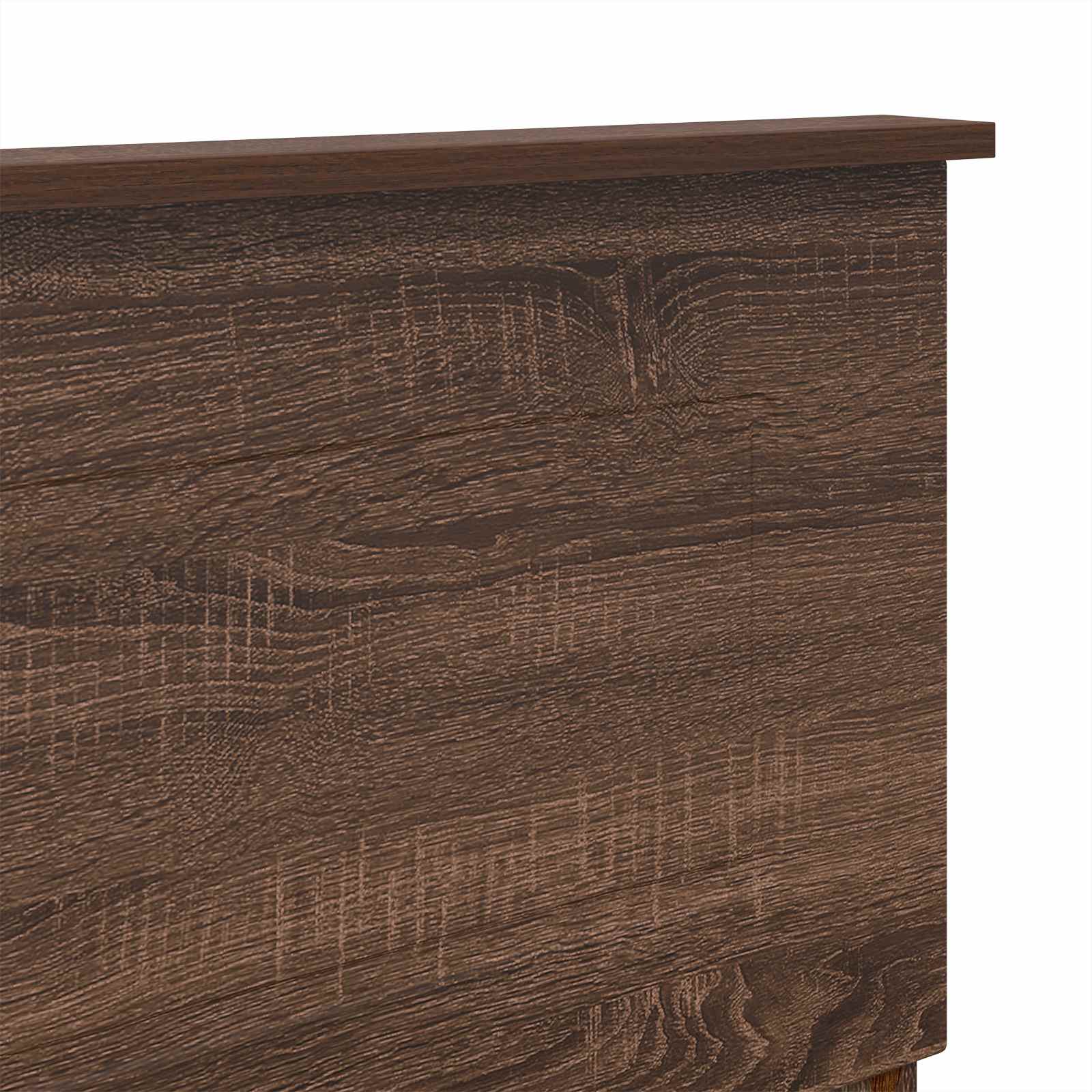 vidaXL Zagłówek Brązowy dąb Materiał drewnopochodny