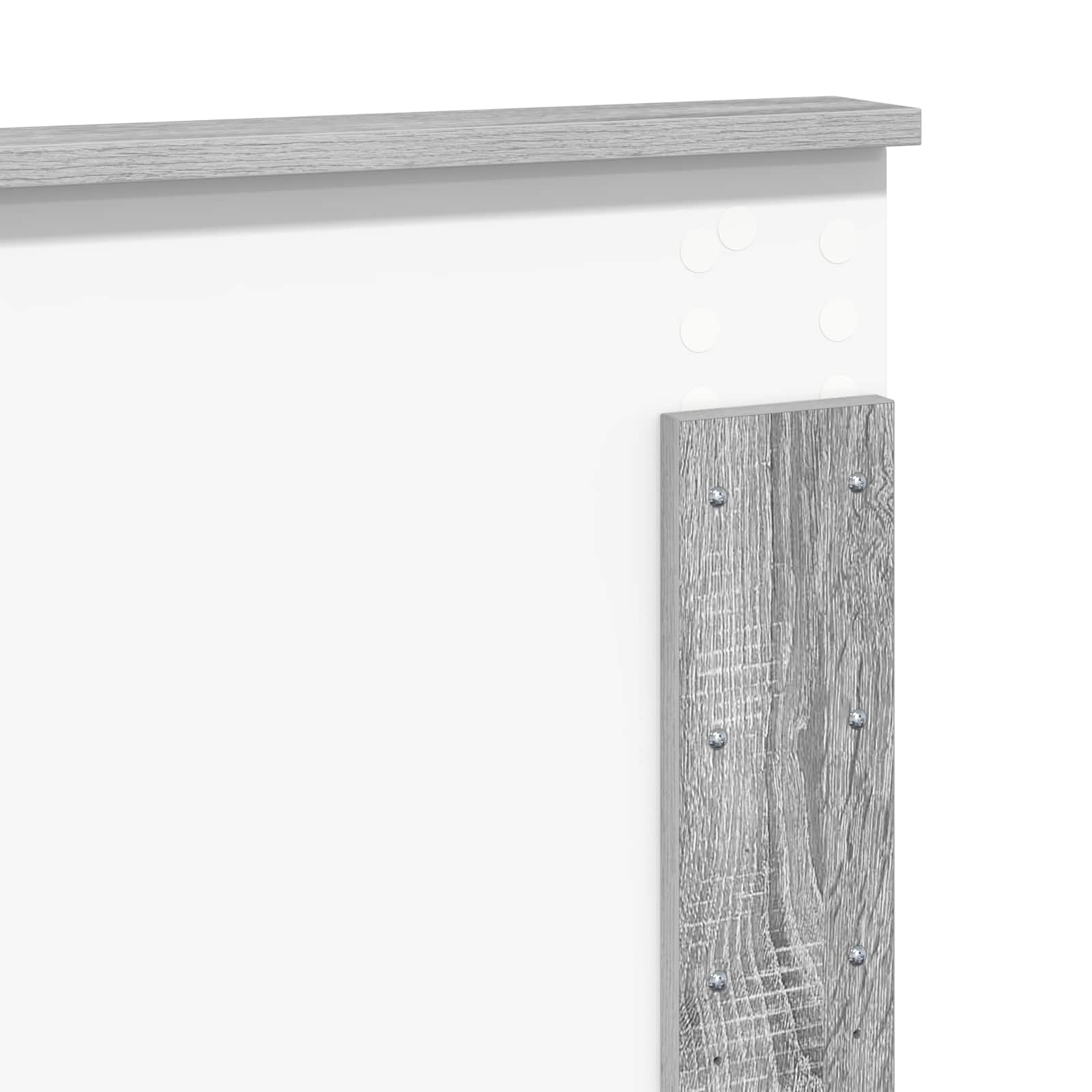 vidaXL Zagłówek Szary Sonoma Materiał drewnopochodny