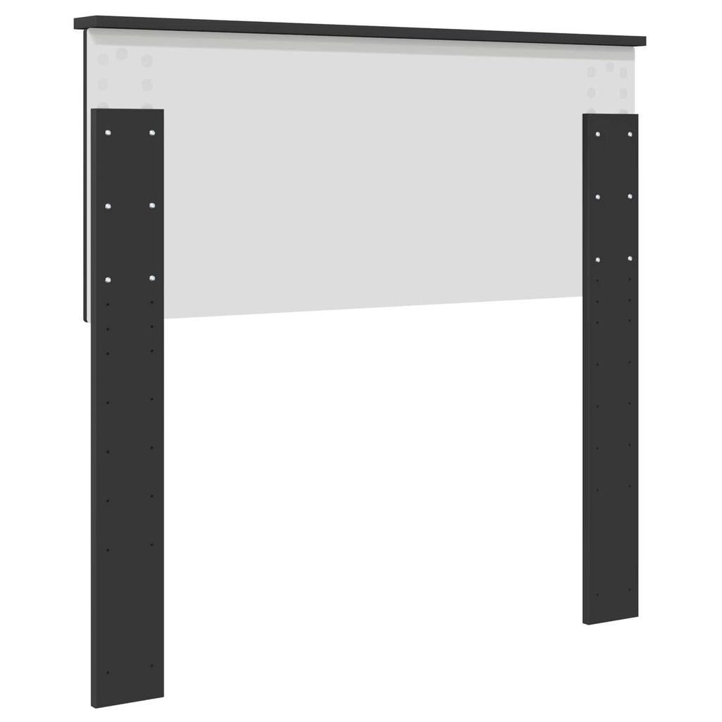 vidaXL Zagłówek Czarny Dąb Materiał drewnopochodny