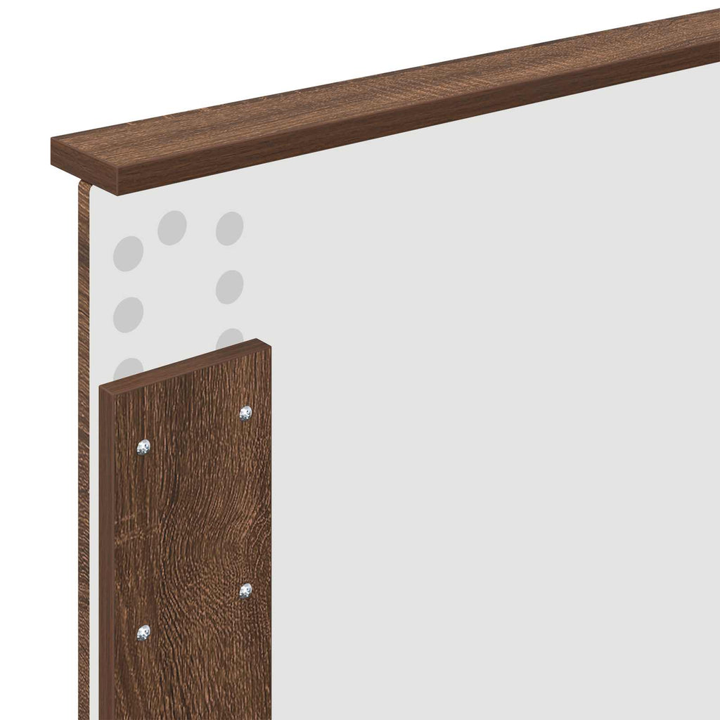vidaXL Zagłówek Brązowy dąb 90 cm Materiał drewnopochodny