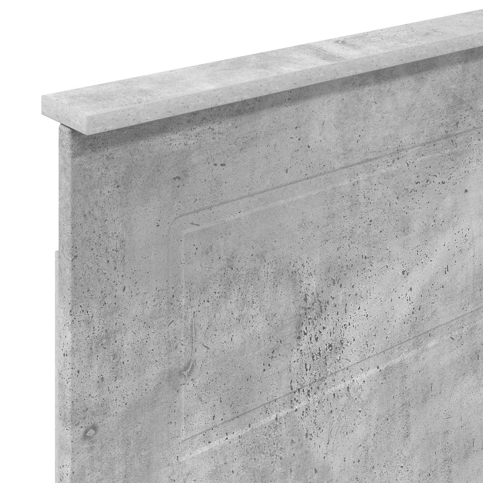 vidaXL Zagłówek Betonowy szary Materiał drewnopochodny