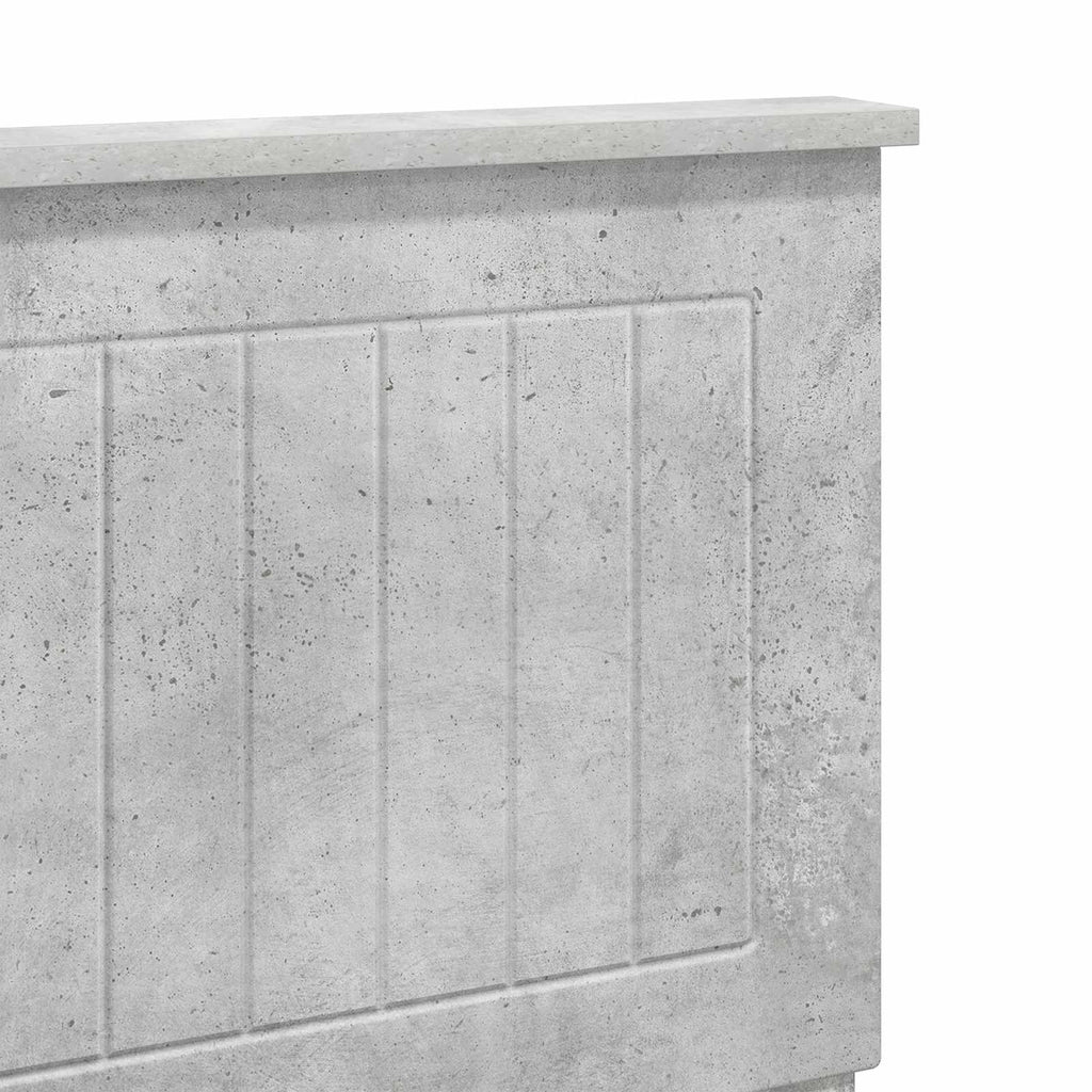 vidaXL Zagłówek Betonowy szary Drewno inżynieryjne