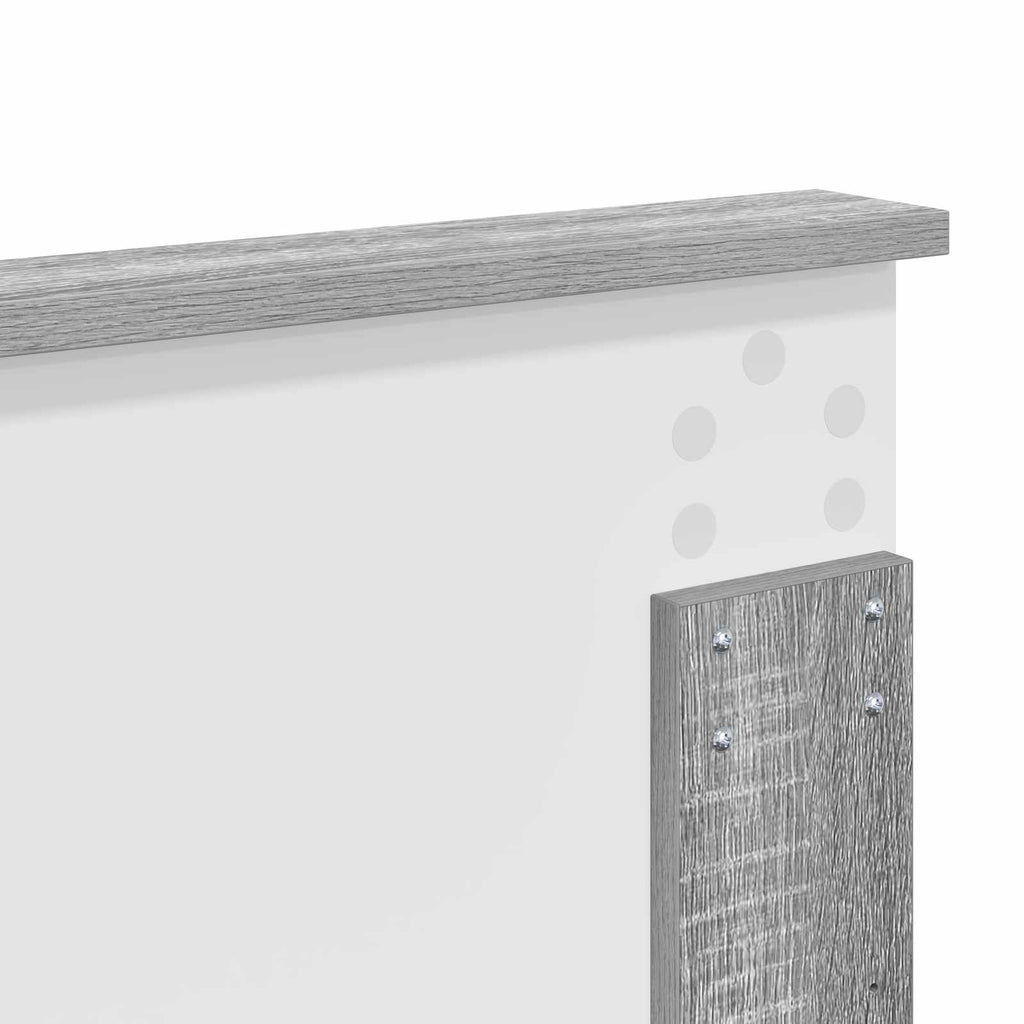 vidaXL Zagłówek Szary Sonoma Materiał drewnopochodny