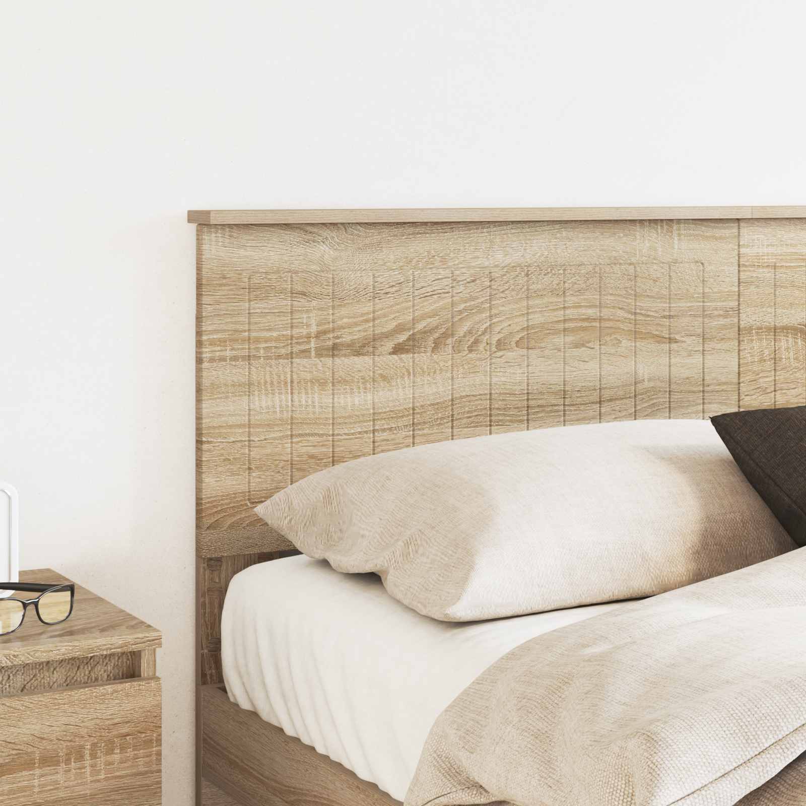 vidaXL Zagłówek Dąb Sonoma Materiał drewnopochodny