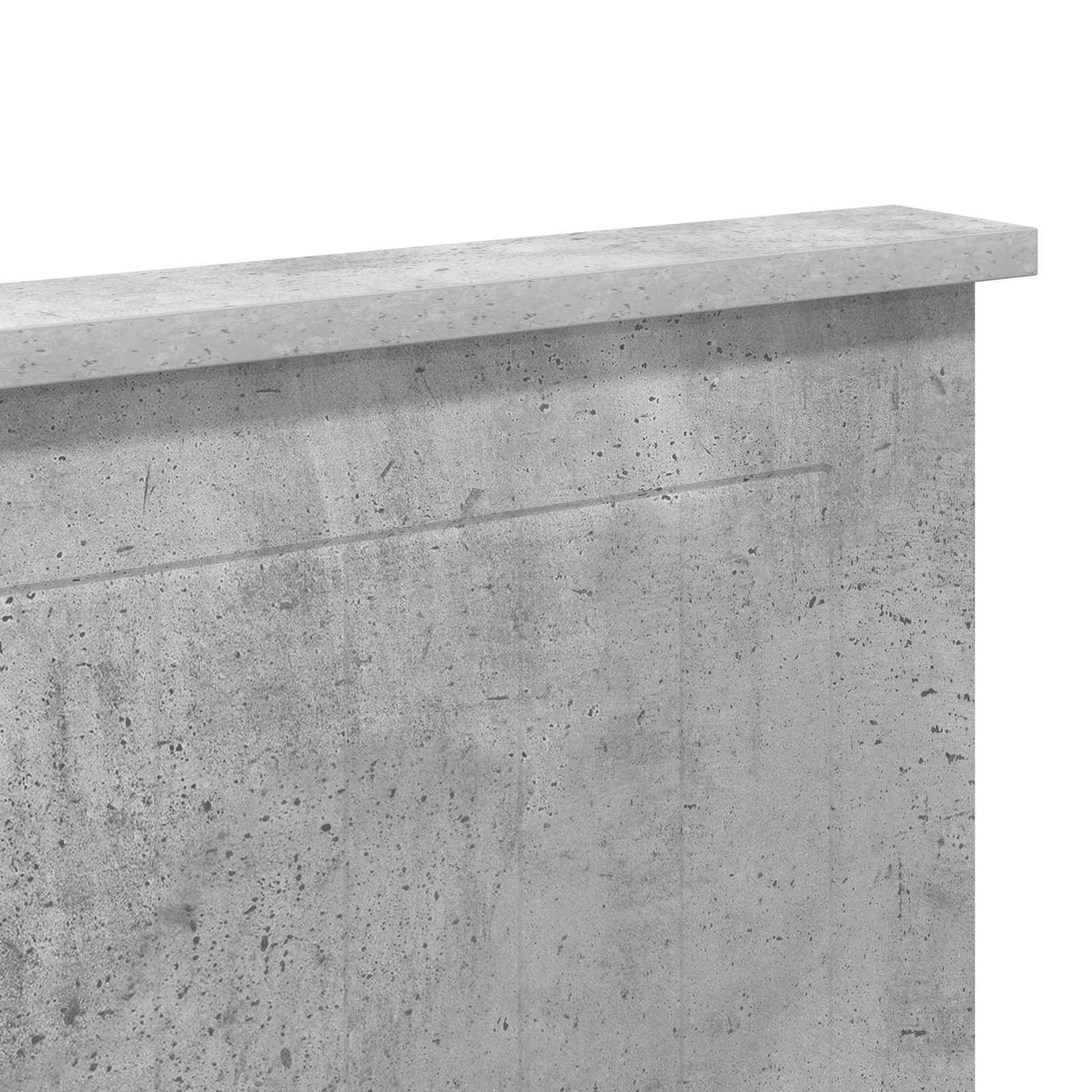vidaXL Zagłówek Betonowy szary Materiał drewnopochodny