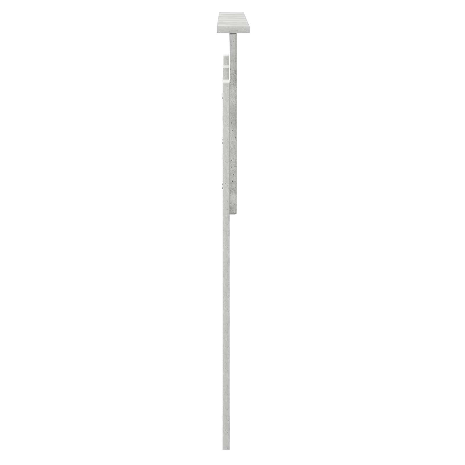vidaXL Zagłówek Betonowy szary Materiał drewnopochodny