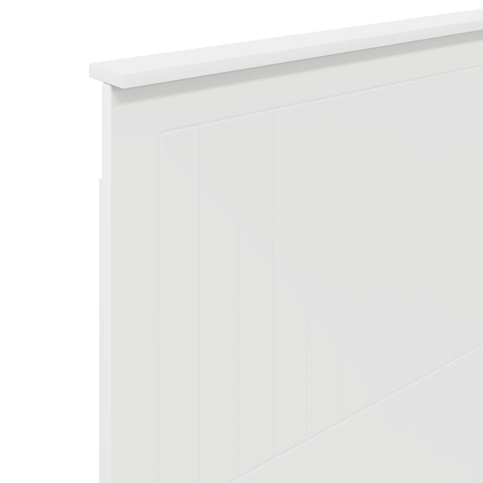vidaXL Zagłówek Biały Materiał drewnopochodny