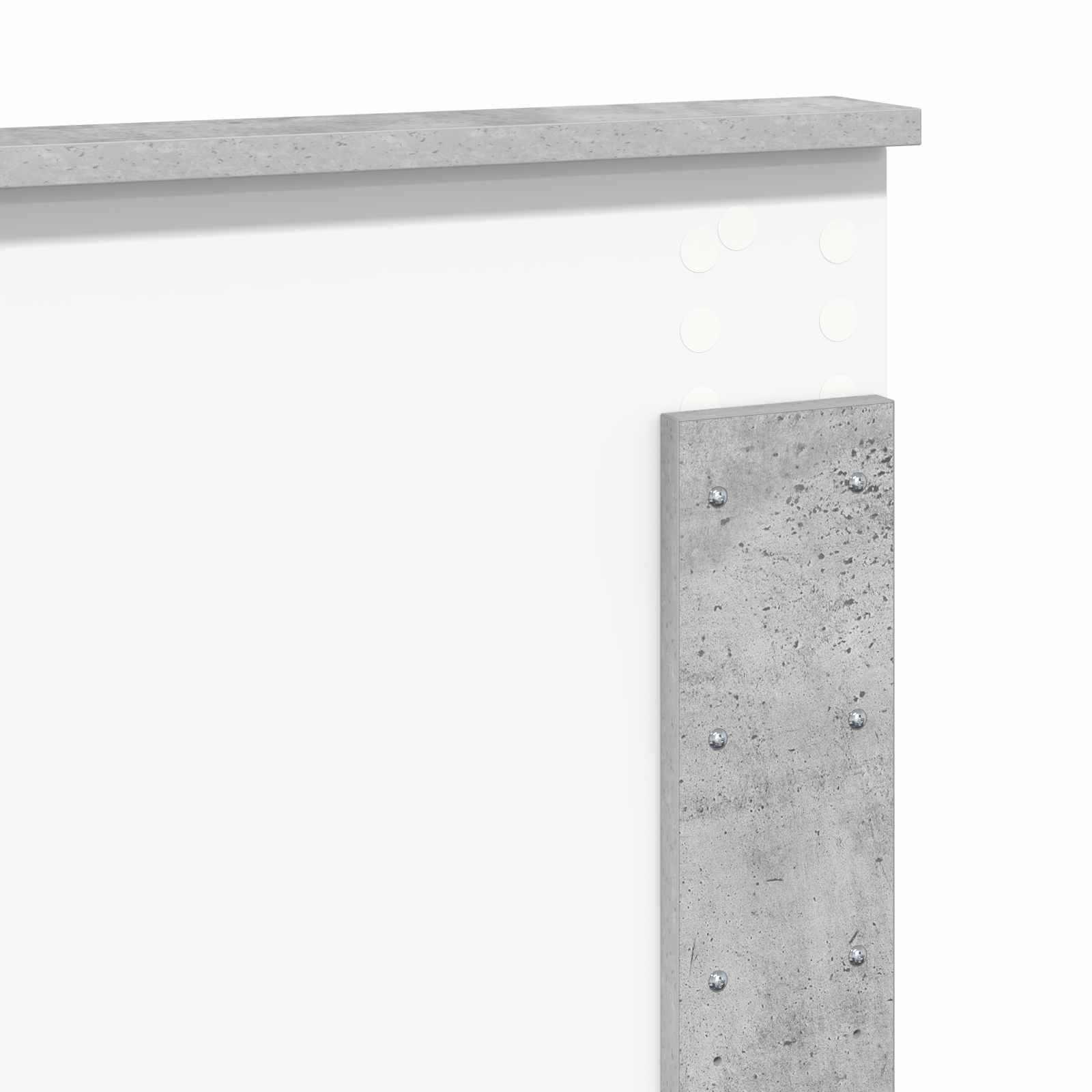 vidaXL Zagłówek Betonowy szary Drewno inżynieryjne