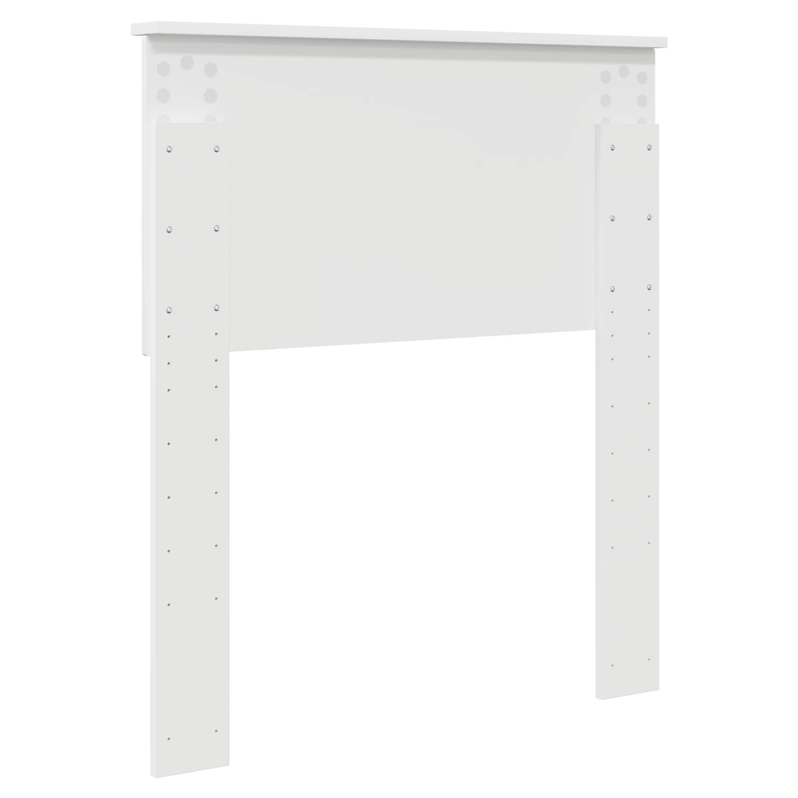 vidaXL Zagłówek Biały Materiał drewnopochodny