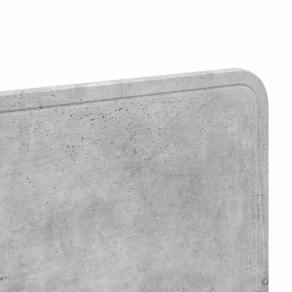vidaXL Zagłówek Betonowy szary Drewno inżynieryjne