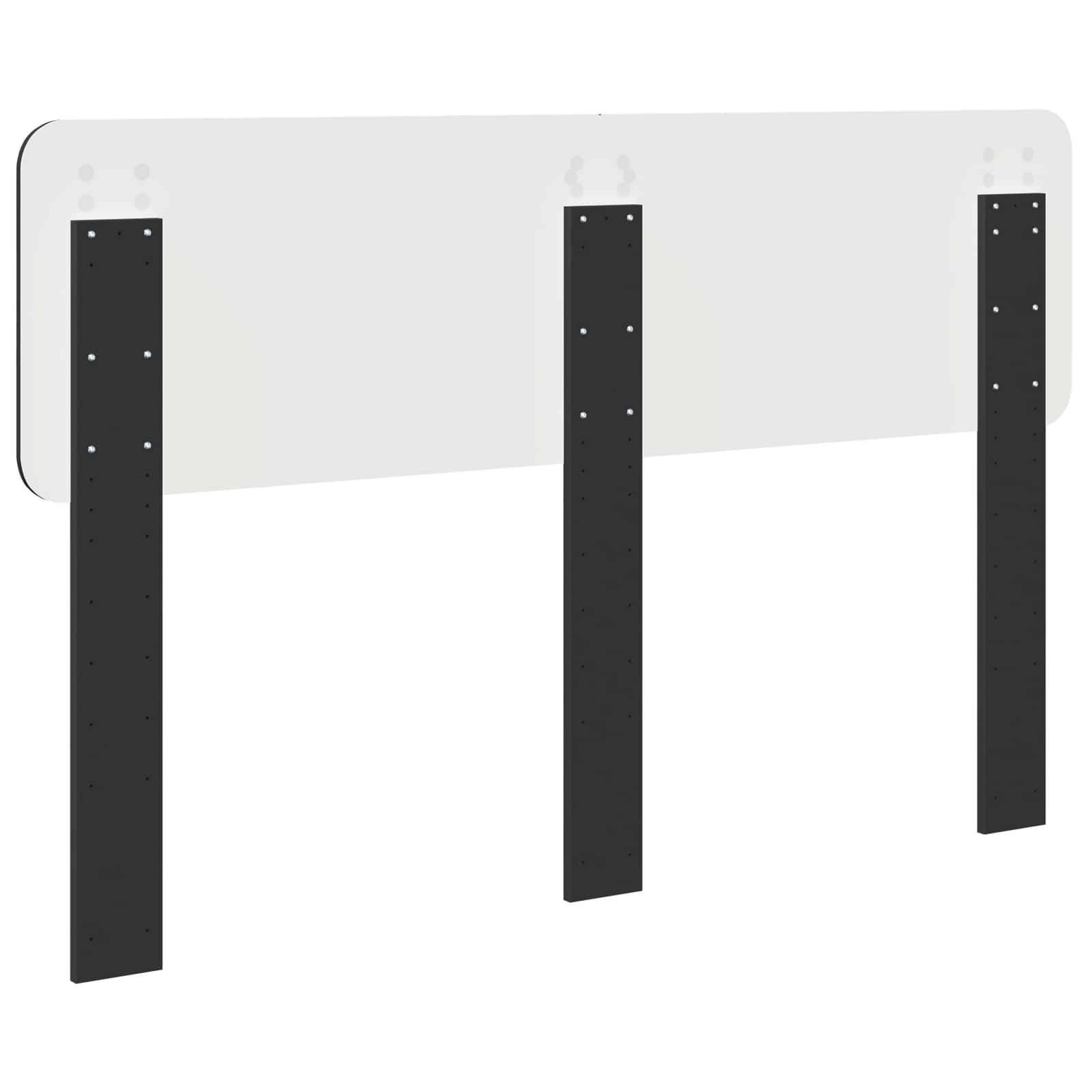 vidaXL Zagłówek Czarny Dąb Materiał drewnopochodny