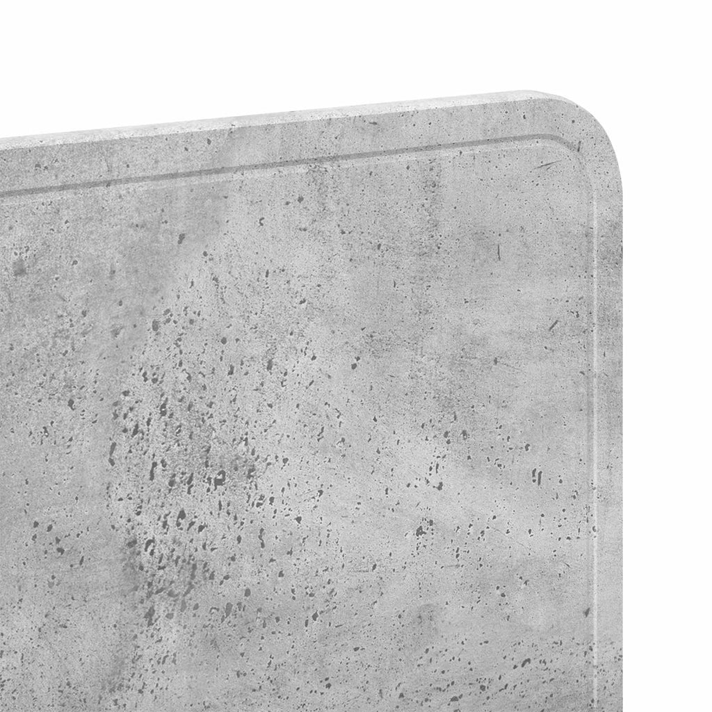 vidaXL Zagłówek Betonowy szary Drewno inżynieryjne