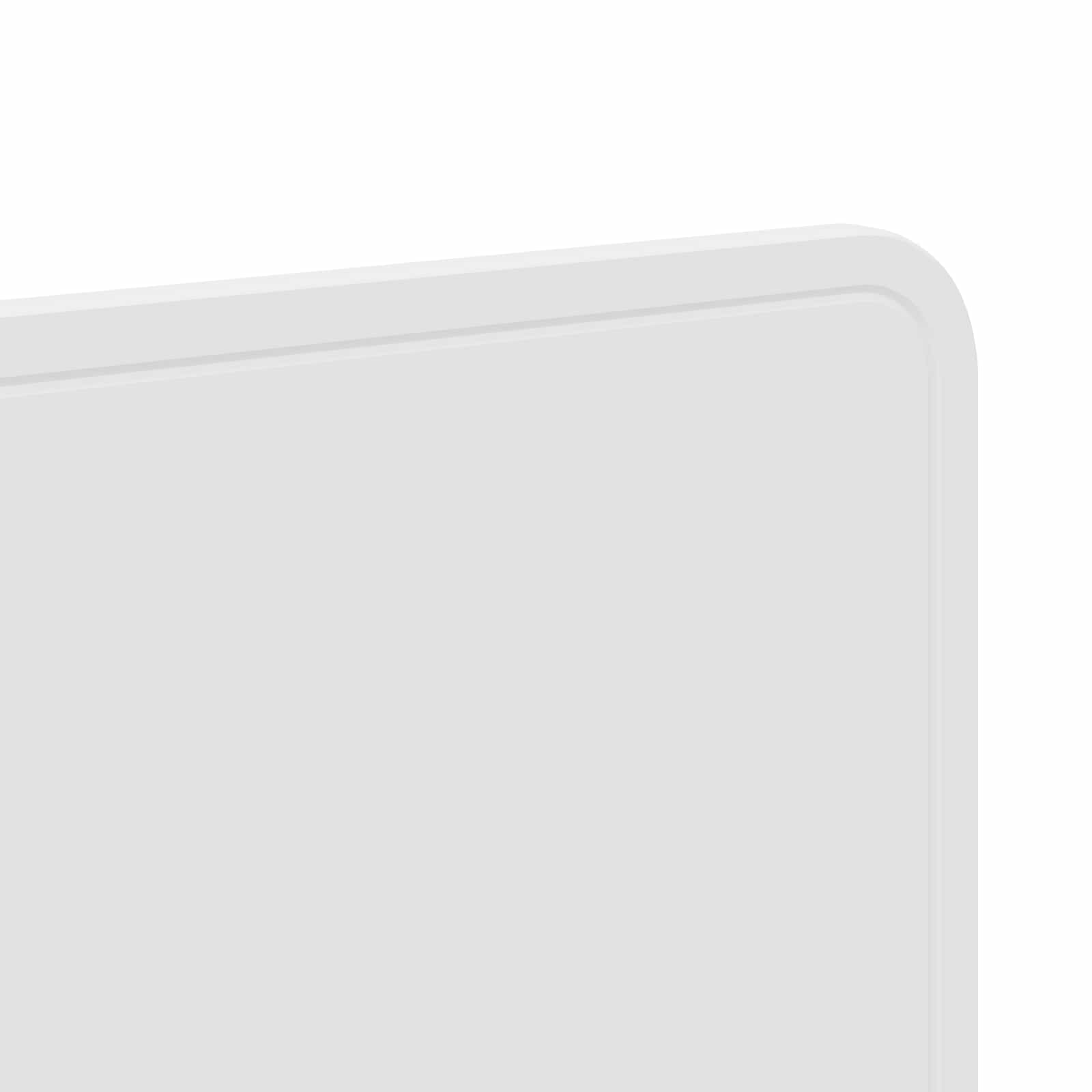 vidaXL Zagłówek Błyszcząca biel Materiał drewnopochodny