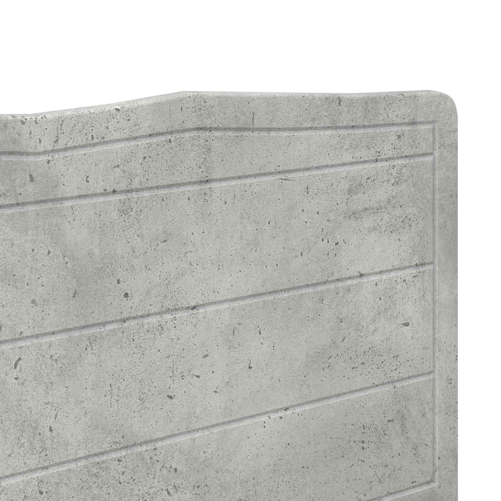 vidaXL Zagłówek Betonowy szary Drewno inżynieryjne