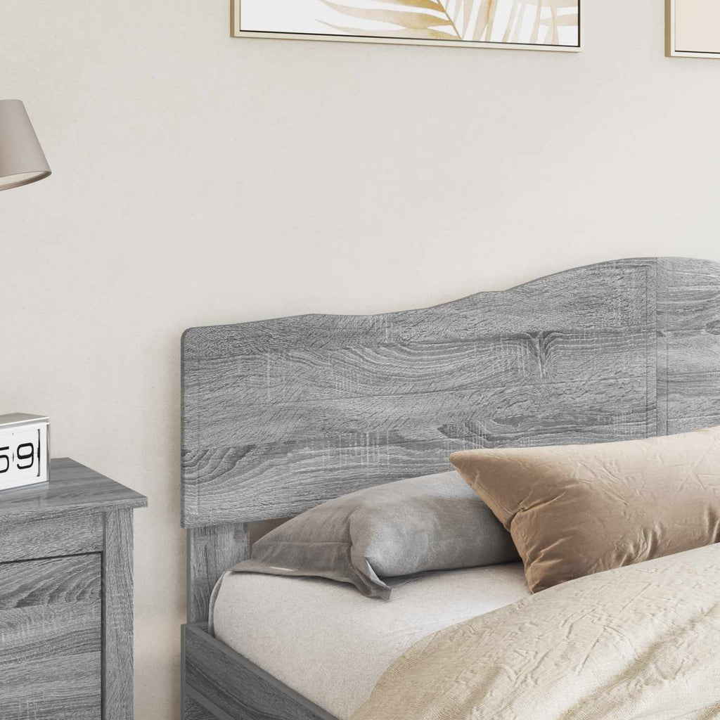 vidaXL Zagłówek Szary Sonoma Materiał drewnopochodny