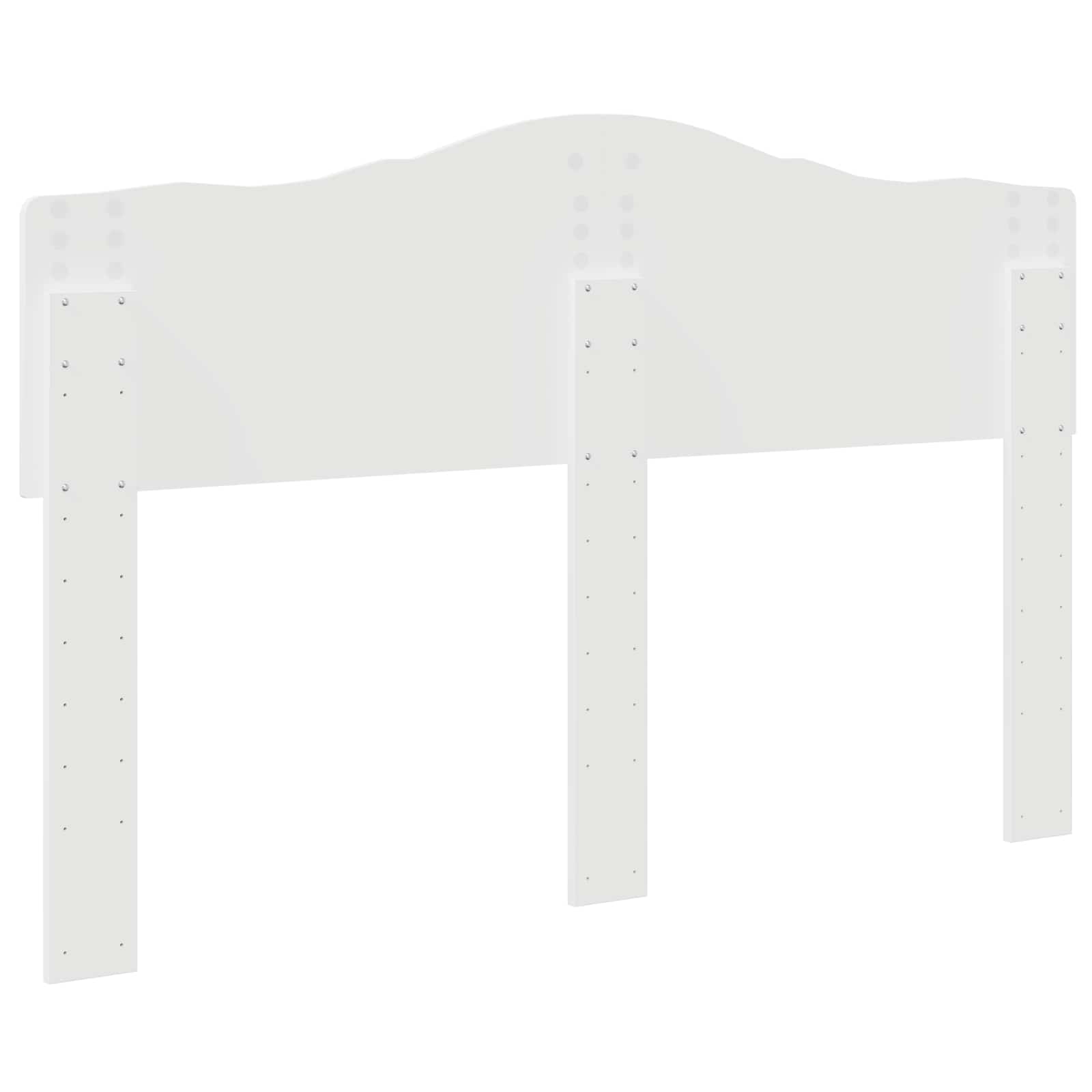 vidaXL Zagłówek Biały Materiał drewnopochodny