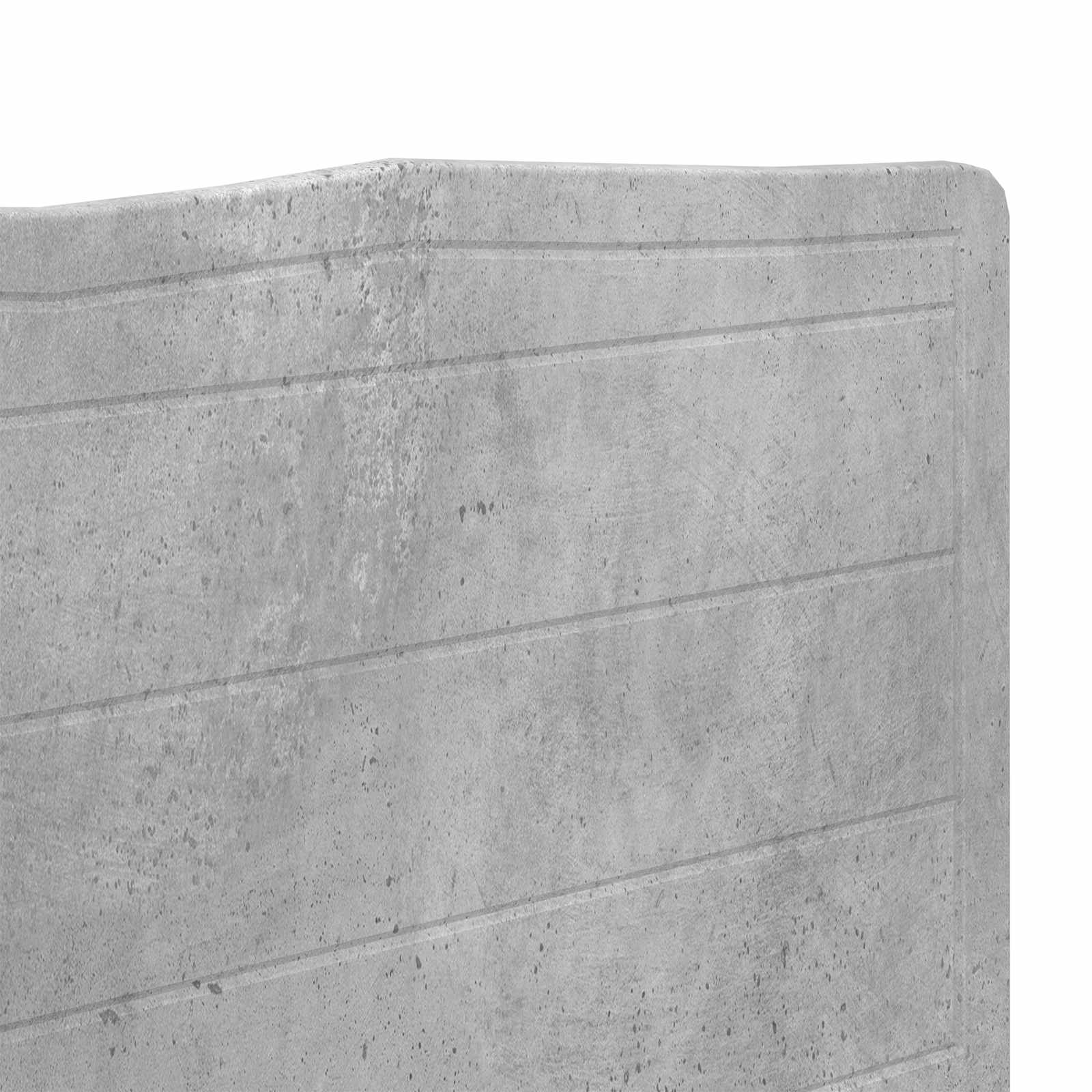 vidaXL Zagłówek Betonowy szary Materiał drewnopochodny