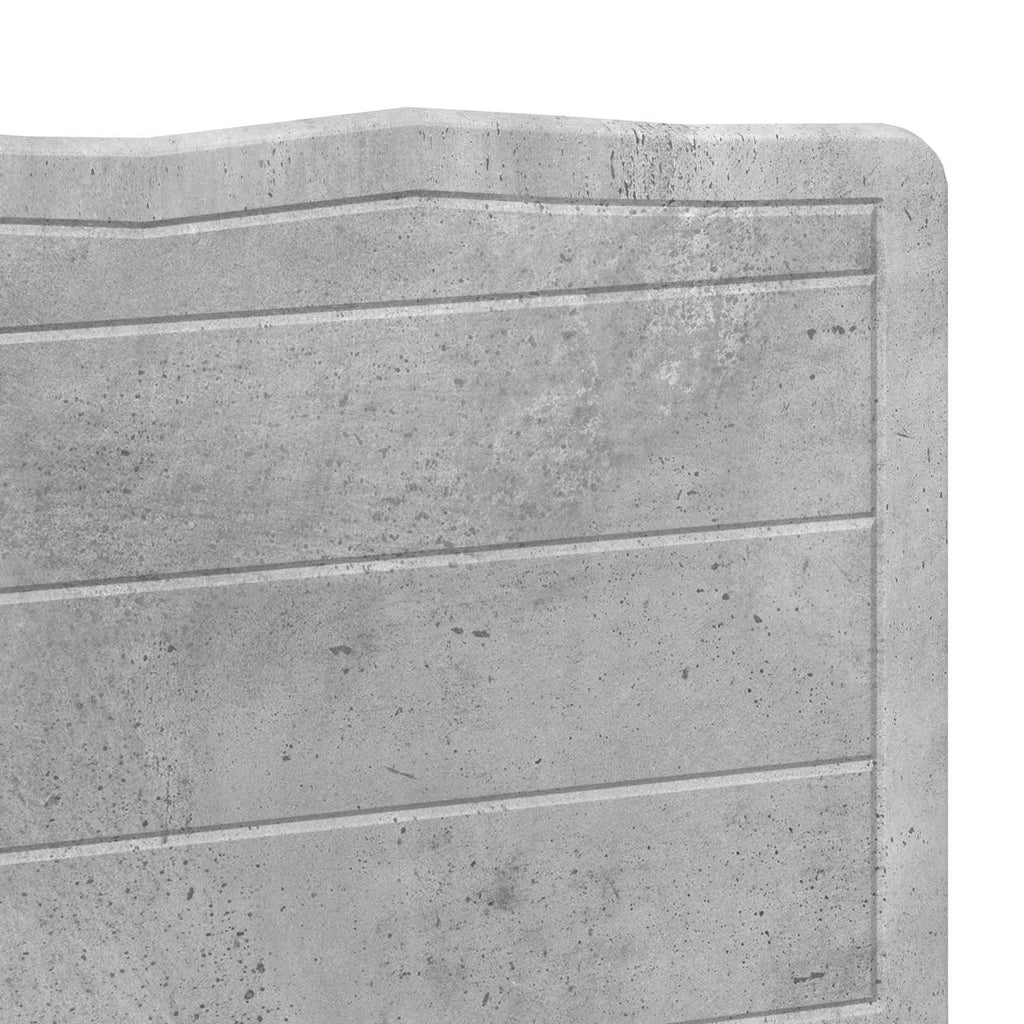 vidaXL Zagłówek Betonowy szary Drewno inżynieryjne
