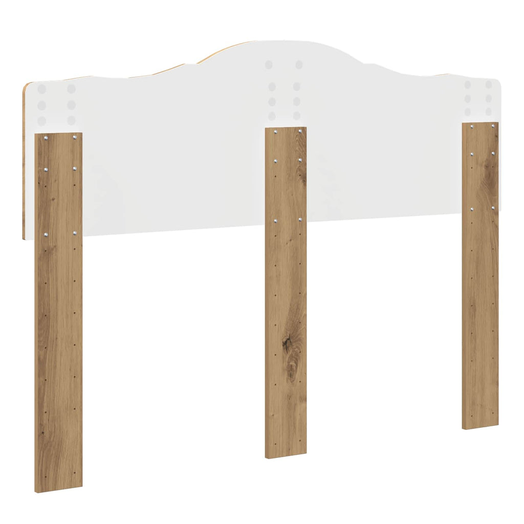 vidaXL Zagłówek Dąb rzemieślniczy Materiał drewnopochodny