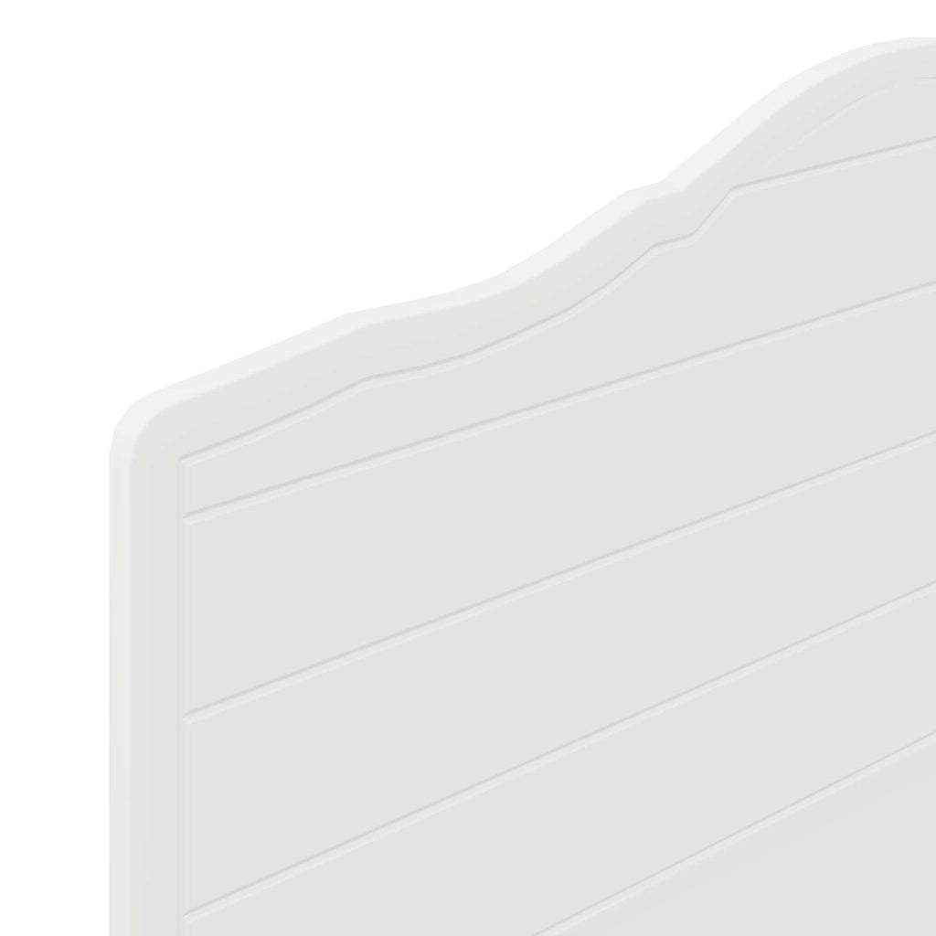 vidaXL Zagłówek Biały Materiał drewnopochodny