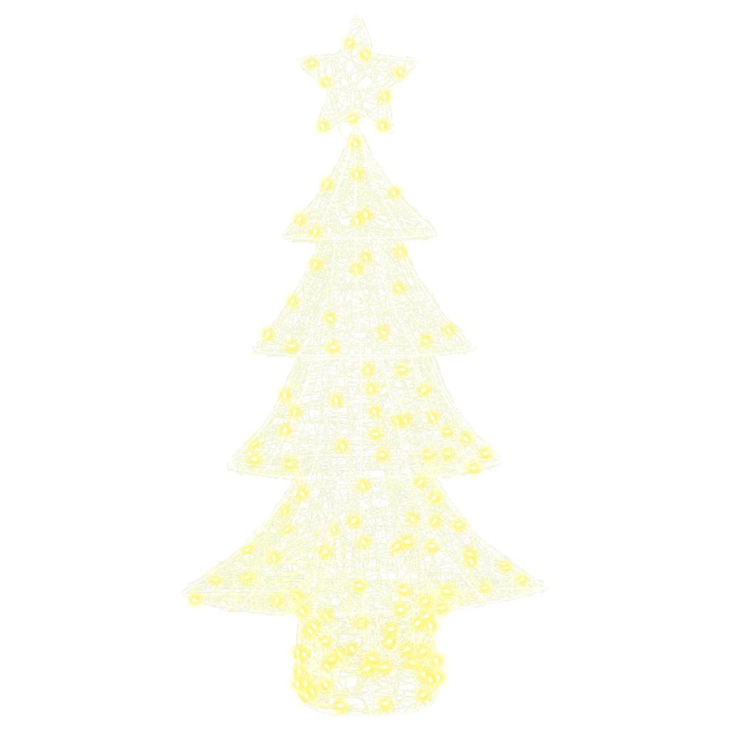 vidaXL Choinka z 160 diodami LED Ciepła biel 150 cm Akryl