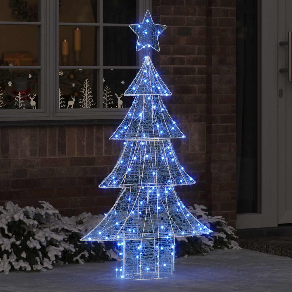 vidaXL Choinka z 160 diodami LED Niebieski 150 cm Akryl