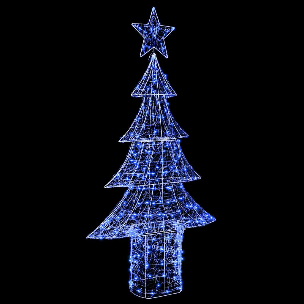 vidaXL Choinka z 240 diodami LED Niebieski 180 cm Akryl