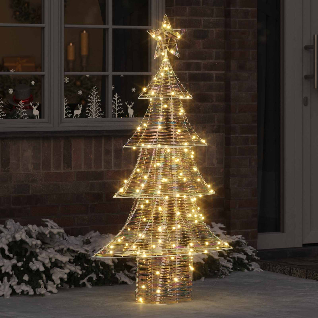 vidaXL Choinka z 160 diodami LED Ciepła biel 150 cm PET