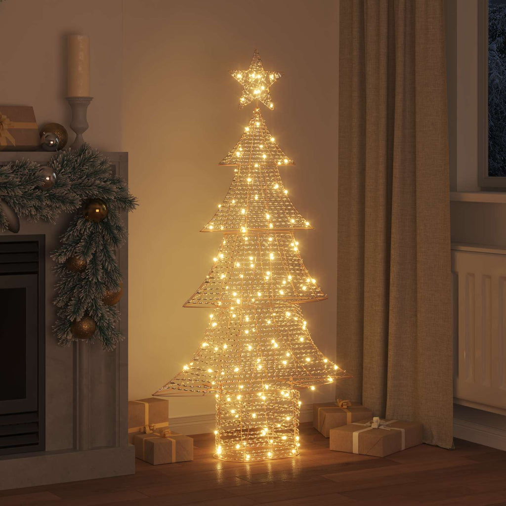 vidaXL Choinka z 160 diodami LED Ciepła biel 151 cm PET