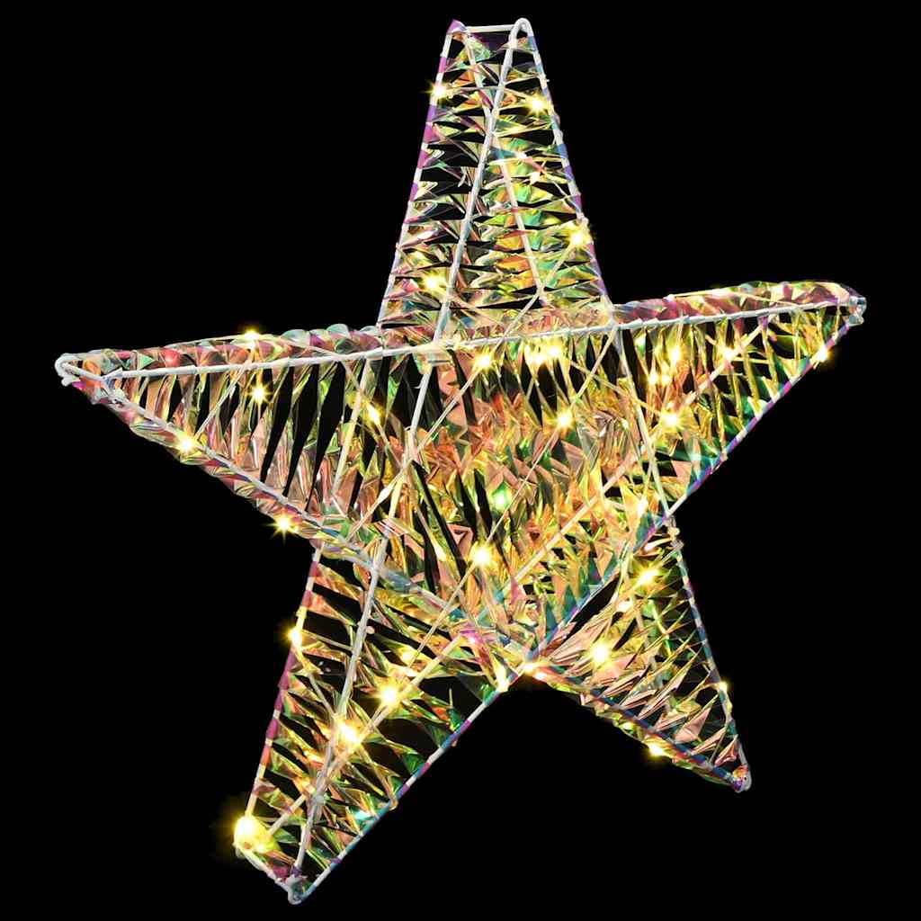vidaXL 3D Gwiazda z 50 diodami LED Ciepła biel 55 x 52.5 x 9 cm PET